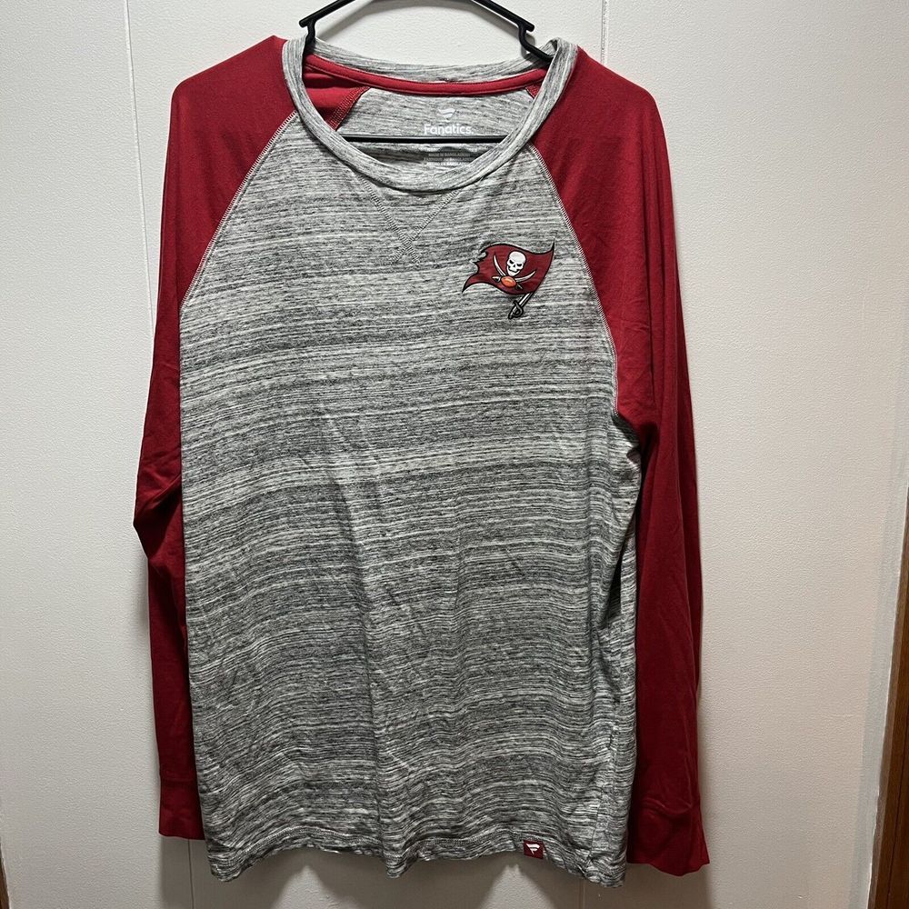 Tampa Bay Buccaneers Fanatics T- Shirt Long Sleeve Mens Size XL